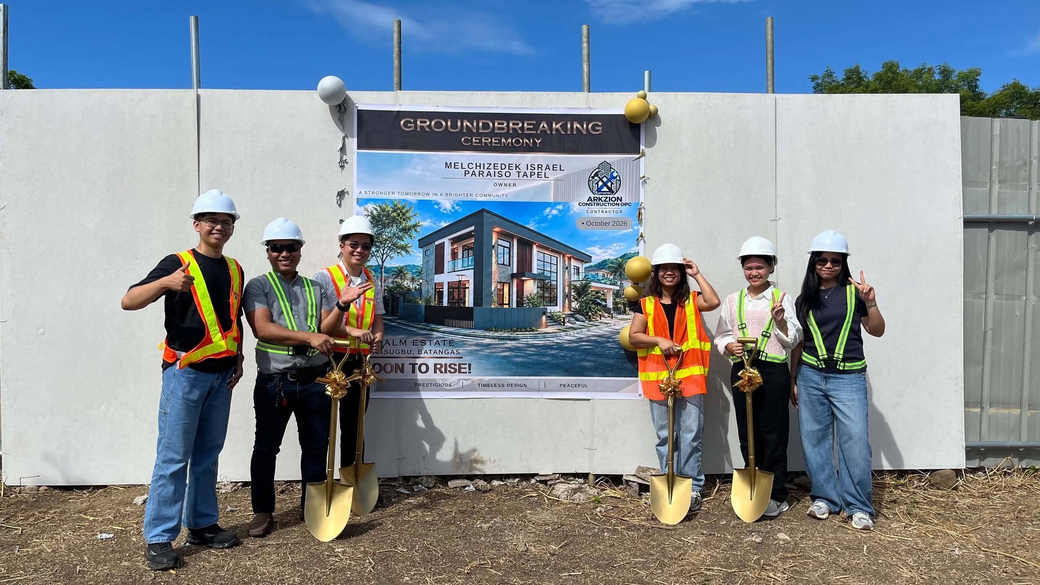 Groundbreaking ceremony team