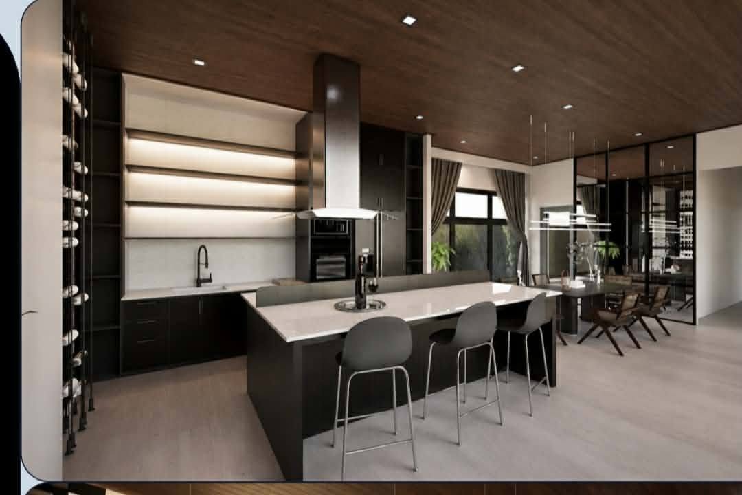 Modern kitchen with island